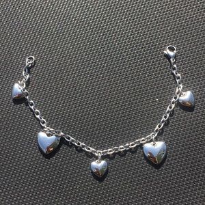 Sterling Silver Heart Bracelet